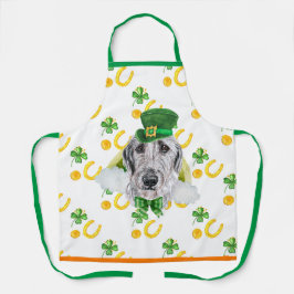 Irish Wolfhound Holiday Decor St Patrick's Day Dog Schürze