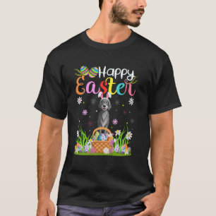 Irish Wolfhound Hund Frohe Ostern Eierjagd Hase Ea T-Shirt