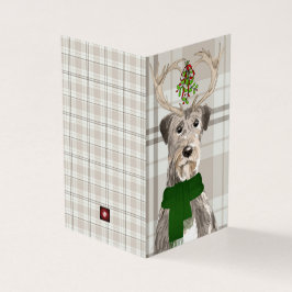 Irish Wolfhound in Antlers mit einem Karierten Erd