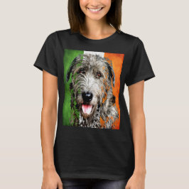 Irish Wolfhound irish flag Erin go Braga T - Shirt