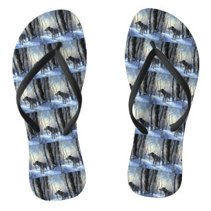 Irish Wolfhound Let It Snow Weihnachten Flip Flops