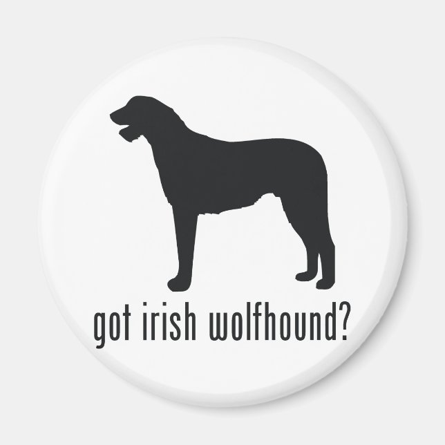 Irish Wolfhound Magnet (Vorne)