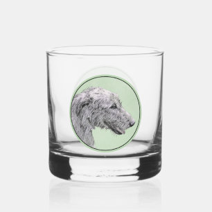 Irish Wolfhound-Malerei - Süße originelle Hundekun Whiskyglas