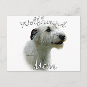 Irish Wolfhound Mama 2 Postkarte