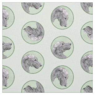 Irish Wolfhound Painting Gray Original Dog Art Stoff