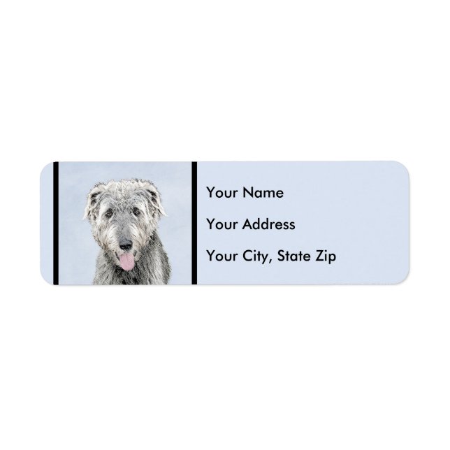 Irish Wolfhound Painting - Niedliche Original Dog  (Vorne)
