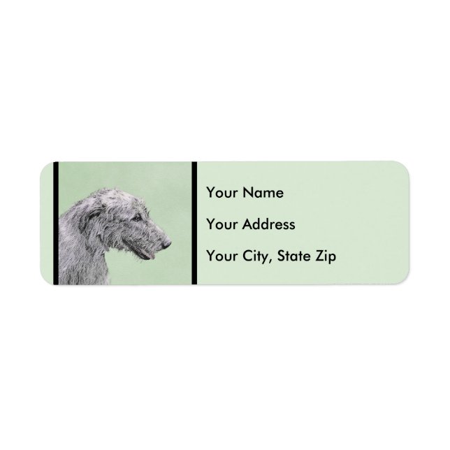 Irish Wolfhound Painting - Niedliche Original Dog  (Vorne)