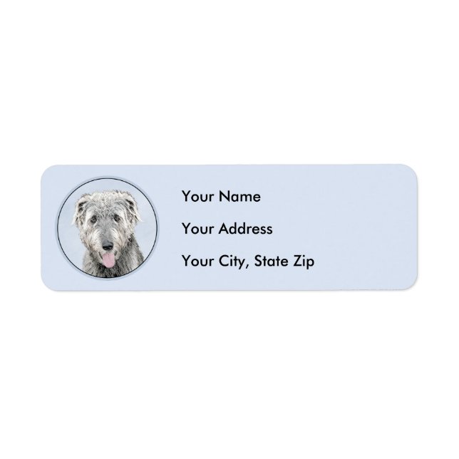 Irish Wolfhound Painting - Niedliche Original Dog  (Vorne)