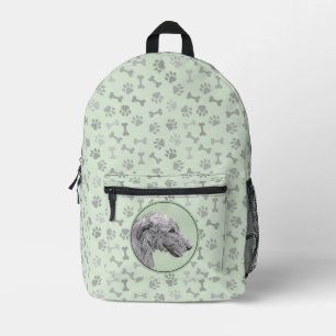 Irish Wolfhound Painting - Niedliche Original Dog Bedruckter Rucksack