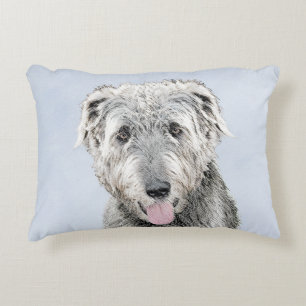 Irish Wolfhound Painting - Niedliche Original Dog  Dekokissen