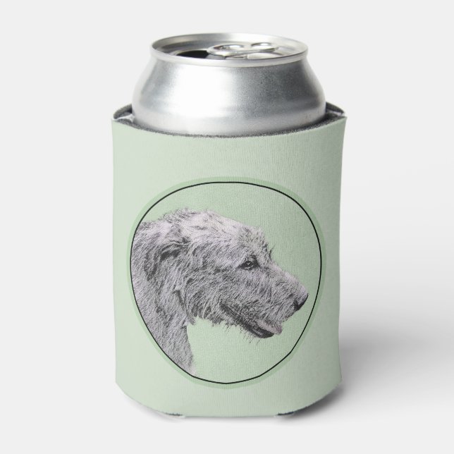 Irish Wolfhound Painting - Niedliche Original Dog  Dosenkühler (Kanne Vorderseite)