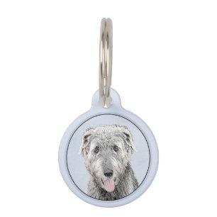 Irish Wolfhound Painting - Niedliche Original Dog  Haustiermarke