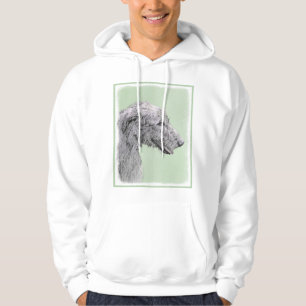 Irish Wolfhound Painting - Niedliche Original Dog  Hoodie