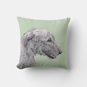 Irish Wolfhound Painting - Niedliche Original Dog Kissen