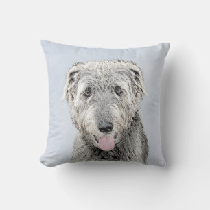 Irish Wolfhound Painting - Niedliche Original Dog  Kissen