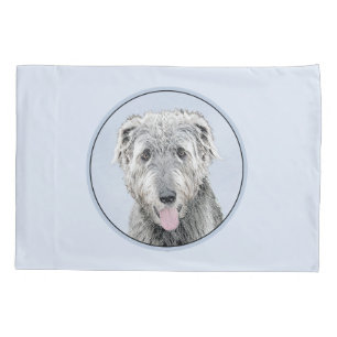 Irish Wolfhound Painting - Niedliche Original Dog Kissenbezug