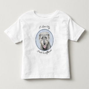 Irish Wolfhound Painting - Niedliche Original Dog Kleinkind T-shirt