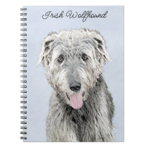 Irish Wolfhound Painting - Niedliche Original Dog  Notizblock