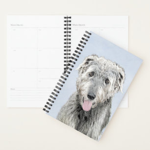 Irish Wolfhound Painting - Niedliche Original Dog Planer