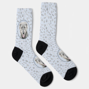 Irish Wolfhound Painting - Niedliche Original Dog  Socken
