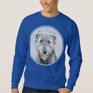 Irish Wolfhound Painting - Niedliche Original Dog  Sweatshirt