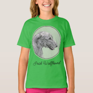 Irish Wolfhound Painting - Niedliche Original Dog  T-Shirt