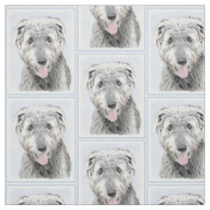 Irish Wolfhound Painting - Niedliche Original Hund Stoff