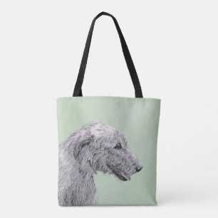 Irish Wolfhound Painting - Niedliche Original Hund Tasche