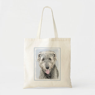 Irish Wolfhound Painting - Niedliche Original Hund Tragetasche