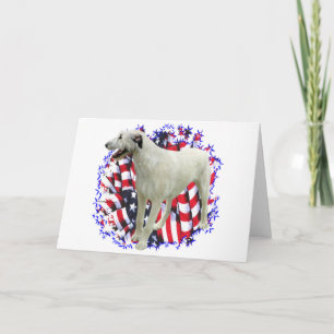 Irish Wolfhound Patriot Karte