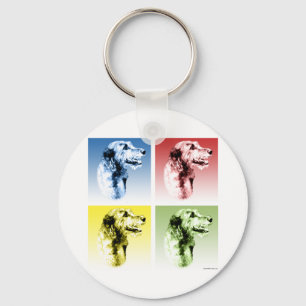 Irish Wolfhound Pop Schlüsselanhänger