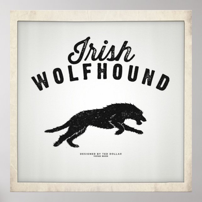 Irish Wolfhound Poster (Vorne)