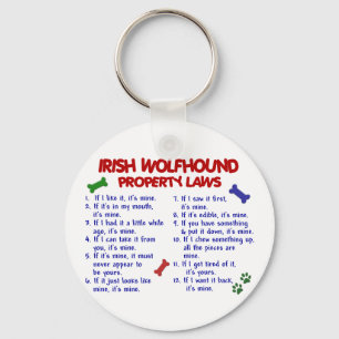 IRISH WOLFHOUND Property Laws 2 Schlüsselanhänger