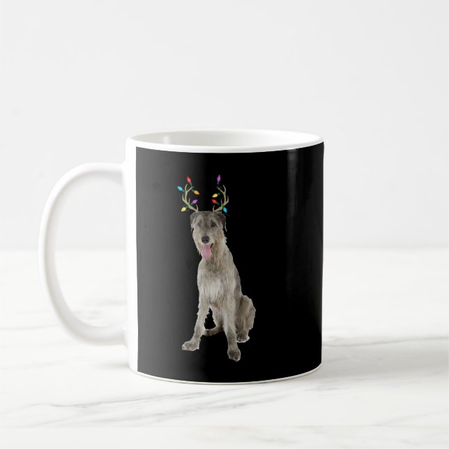 Irish Wolfhound Reindeer Christmas Dog Kaffeetasse (Links)