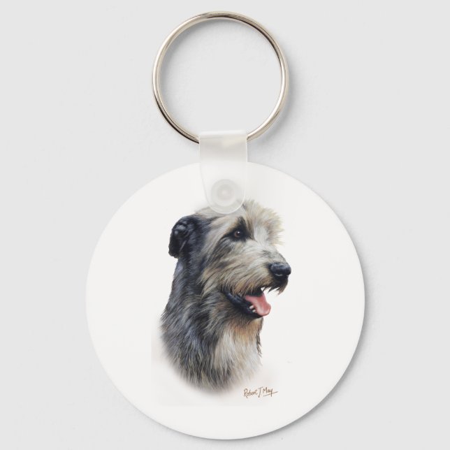 Irish Wolfhound Schlüsselanhänger (Vorderseite)