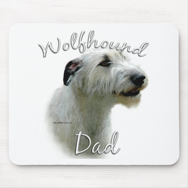 Irish Wolfhound Vater 2 Mousepad (Vorne)