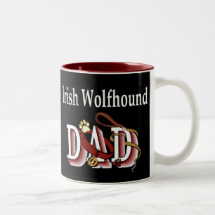 Irish Wolfhound Vater Gifts Zweifarbige Tasse