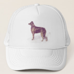 Irish Wolfhound Vintage-Illustration Truckerkappe