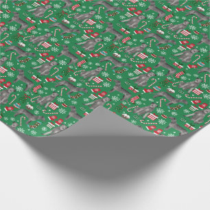 Irish Wolfhound Weihnachtshund Geschenkpapier