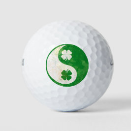 Irish Yin Yang Kleeblatt Design Golfball