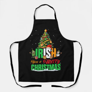 Irish You A FroChristmas Santa Irish Flag Chris Schürze