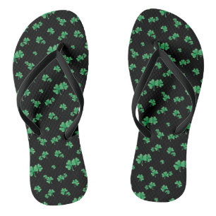 Irishches Kleeblattmuster Flip Flops