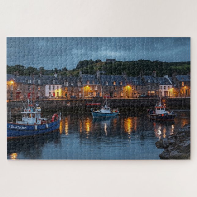 Irishisches Küstenhafenstadt-Puzzle (Horizontal)