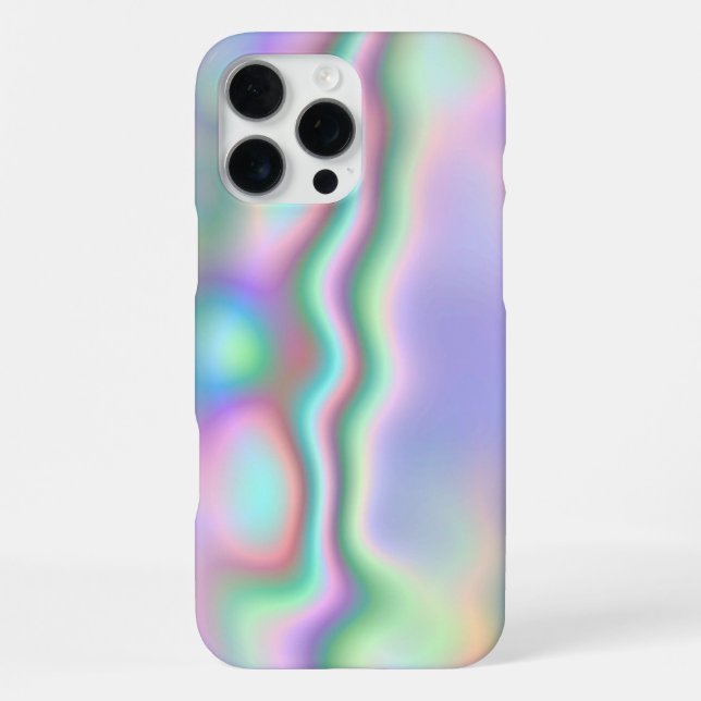 Irisierende Abalone-Schale iPhone 16 Pro Max Hülle (Rückseite)