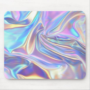 Irisierende glänzende Metallstoff, Türkis Gold Lil Mousepad
