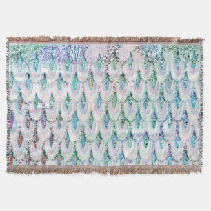 Irisierender aquamariner Glitzer Meerjungfische Decke