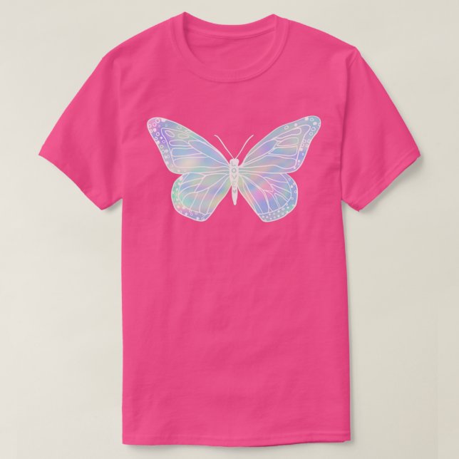 irisierender Monarch T-Shirt (Design vorne)