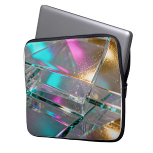 Irisierender Regenbogen - Holografischer Glitter  Laptopschutzhülle