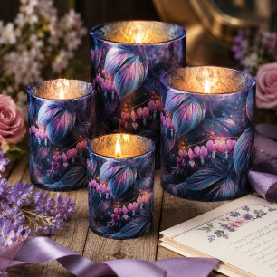 Irisierendes Blutherz-Botanik-Decoupage Seidenpapier