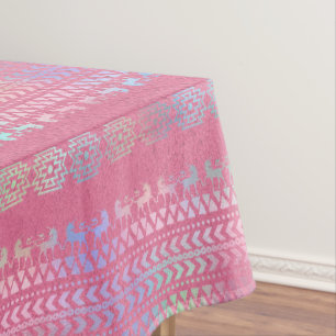 Irisierendes Bohemian-Einhorn-Muster Tischdecke